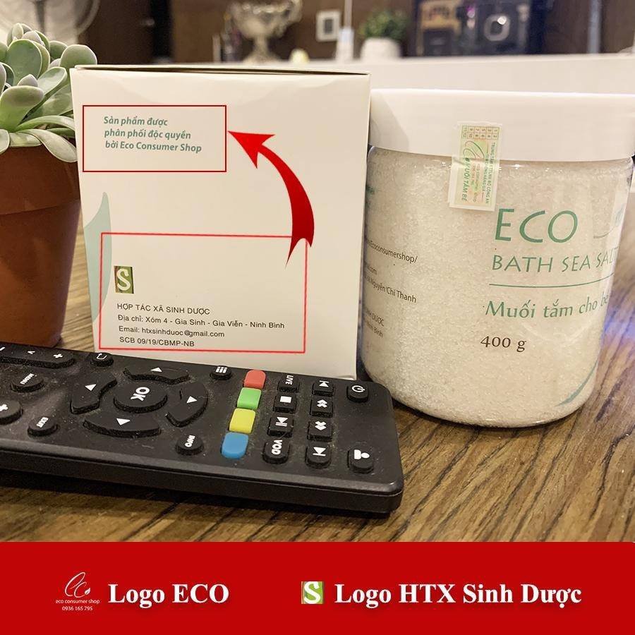 Muối tắm bé Sinh Dược Eco 200g an toàn cho bé sơ sinh hỗ trợ chàm sữa, rôm sảy, mẩn ngứa