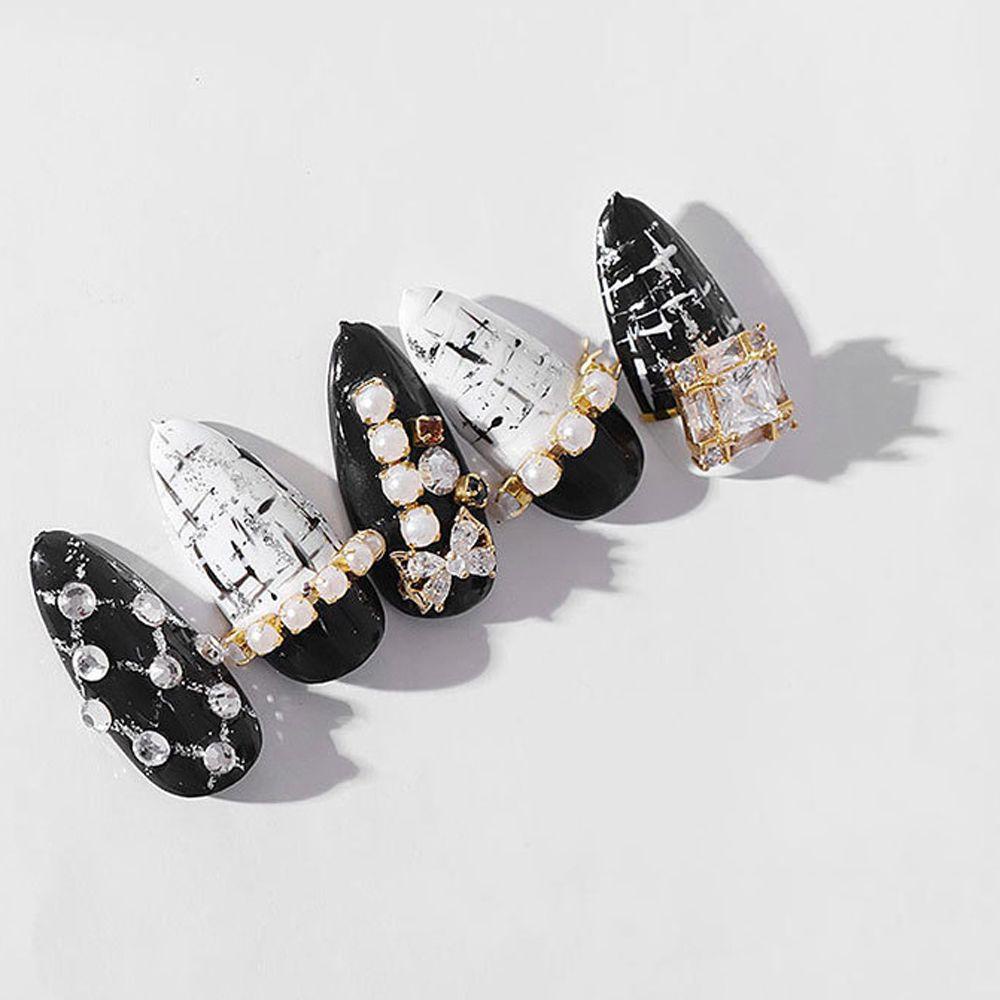 Chuỗi Hạt Ngọc Trai Trang Trí Móng Tay 25cm|Phụ Kiện Trang Trí Móng Tay Nghệ Thuật 3D DIY