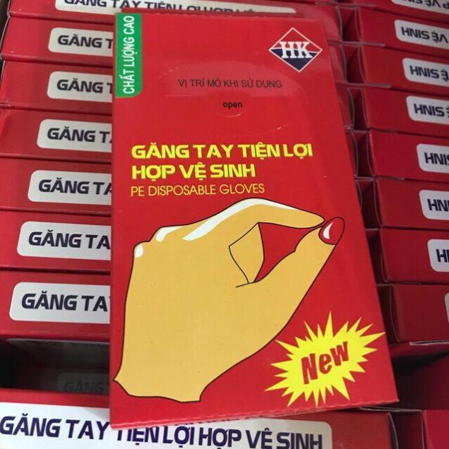 Hộp 100 Gang Tay Nilon Dùng Lần Jodily StarHome