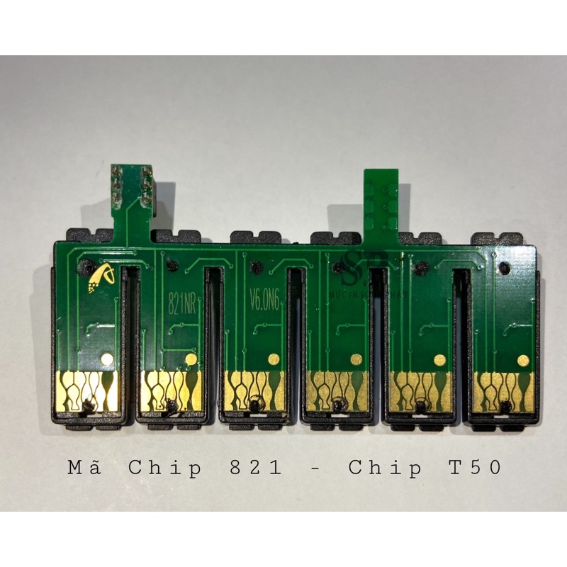 Bộ chip máy in liên tục Epson T50 (C,M,Y,BK,LC,LM) Mã chip 821 NR