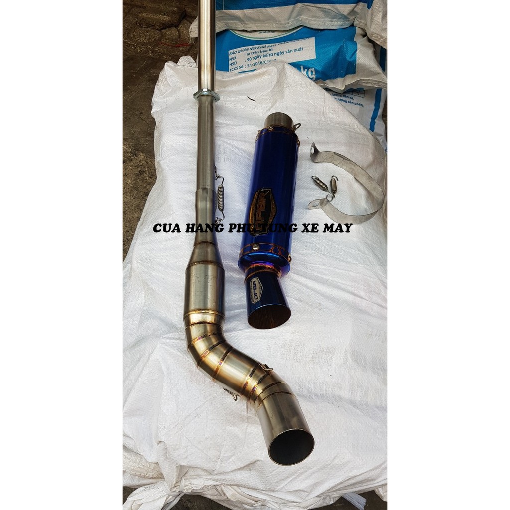 Pô OPBR cao cấp - kèm cổ bầu tổ ông 2 khúc inox 304 gắn R15 V3