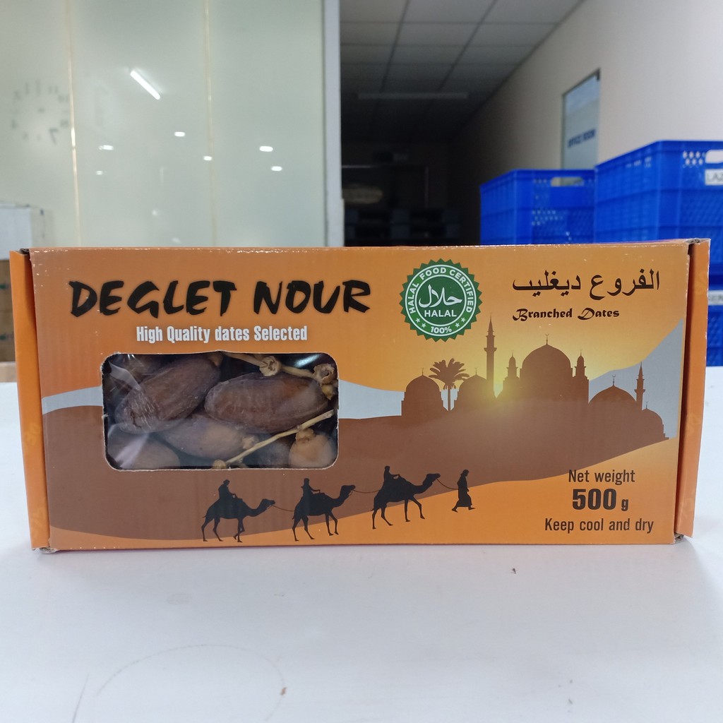 Chà Là Nguyên Cành Deglet Nour Israel 500gr