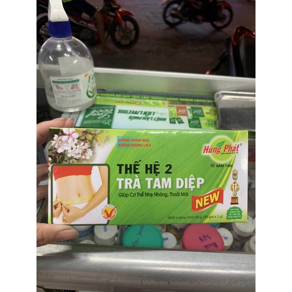 Trà Tam Điệp thế hệ 2 giảm cân tan mỡ hộp 30 gói chính hãng