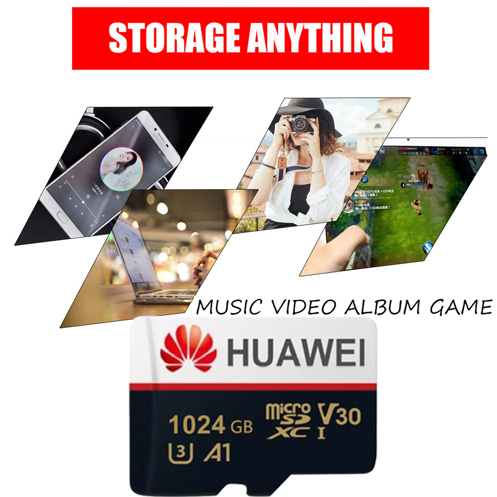 Thẻ Nhớ Micro Tf Ms Hua Wei 512G / 1T U3 Cho Điện Thoại, Máy Tính Bảng