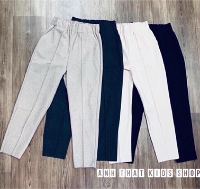 [Mã FAMAYWA giảm 10K đơn 50K] Quần baggy phối gân chât liệu umi dạ | BigBuy360 - bigbuy360.vn