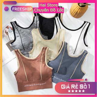 ❤️FREE SHIP❤️ Áo Bra Ba Lỗ Viền Nổi tập gym yoga thể thao crotop sẵn đệm ngực hàng