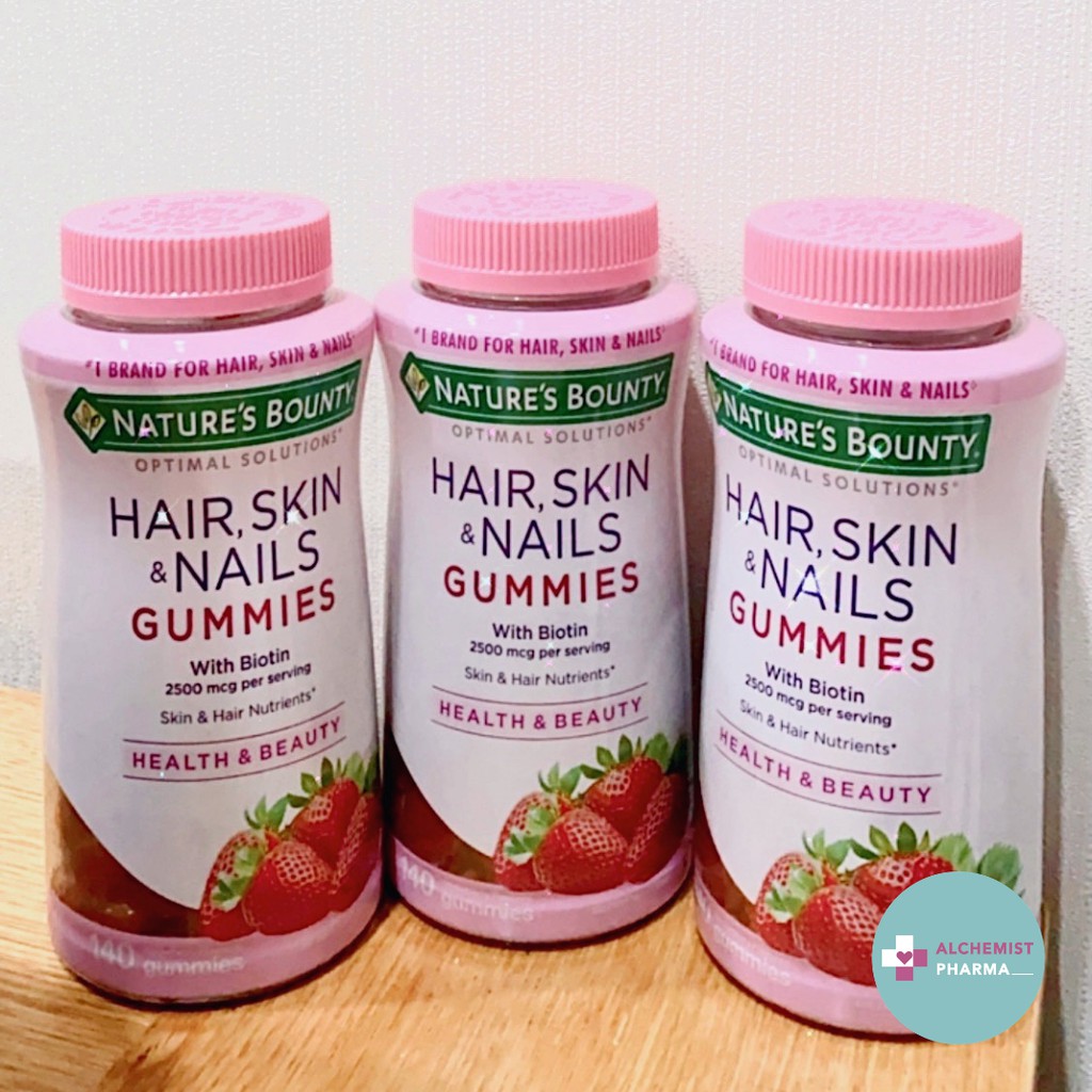 NATURE'S BOUNTY HAIR, SKIN & NAILS WITH BIOTIN NHẬP KHẨU CHÍNH HÃNG MỸ | Thế Giới Skin Care