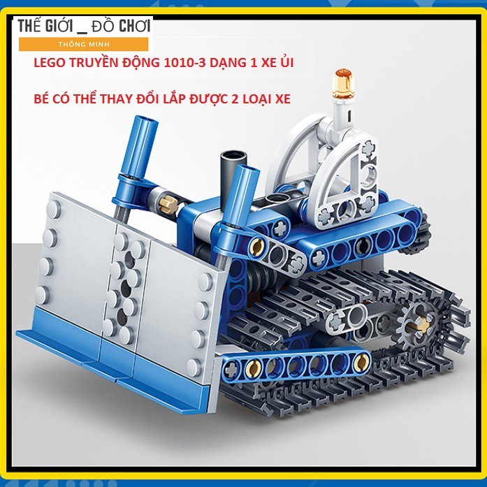 Bộ lego đồ chơi cho bé LEGO 2IN1 ô tô xây dựng truyền động được