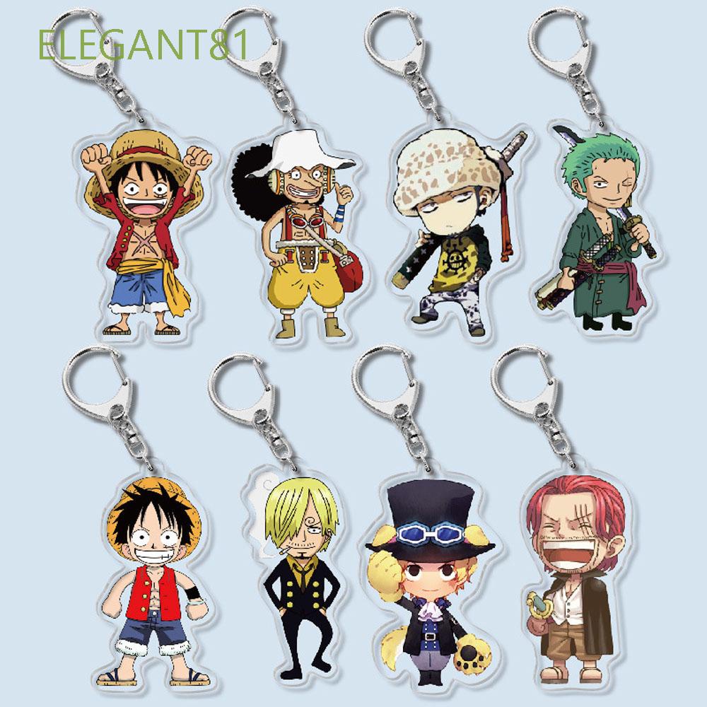 Móc Khóa Nhựa Acrylic Hai Mặt Hình Nhân Vật Luffy Zoro Phim One Piece Thanh Lịch 81