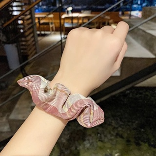 Combo 3 Cột tóc scrunchies sọc ca rô phong cách hàn quốc