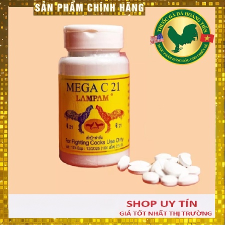 MEGA C21 Hủ 100 viên - Tăng cơ, giảm mỡ, tăng bo gà đá