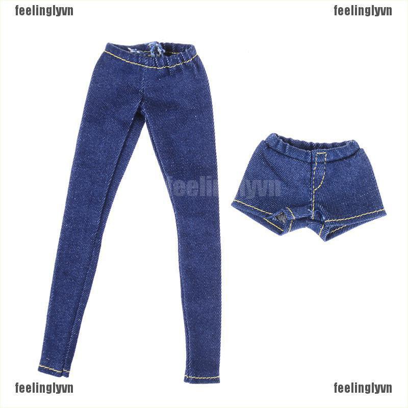 ❤TOP❤ Quần jeans dài lưng cao thời trang cho búp bê tỉ lệ 1 / 6 ❤YO