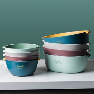 Thickened Double-layer Drain Basket Household Plastic Fruit And Vegetable Washing Basin