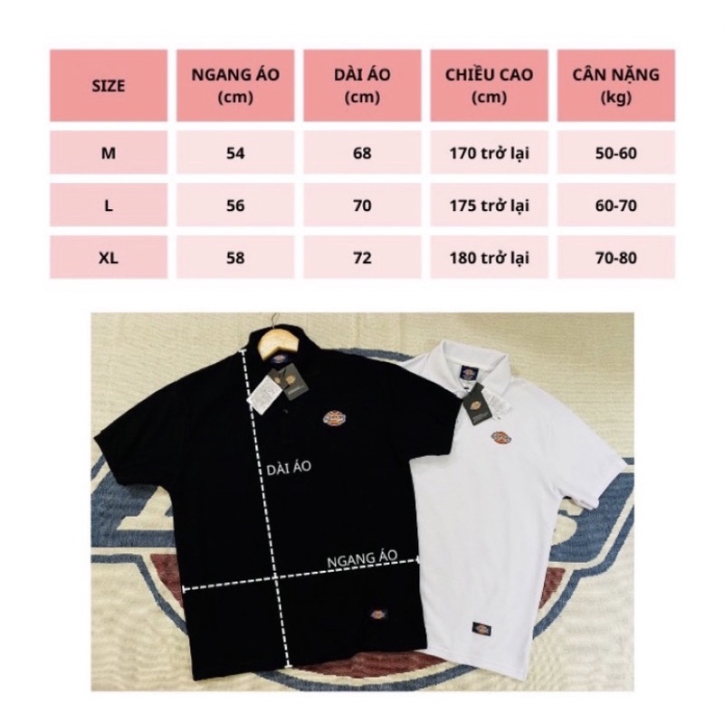 Áo Polo Dickies chính hãng