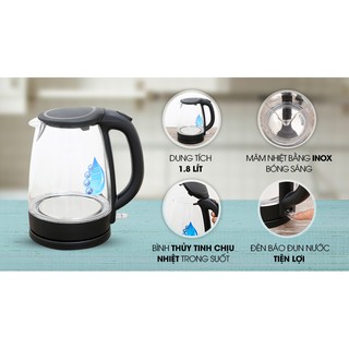 BÌNH / ẤM ĐUN SIÊU TỐC MIDEA 1.8 LÍT MK-18GC