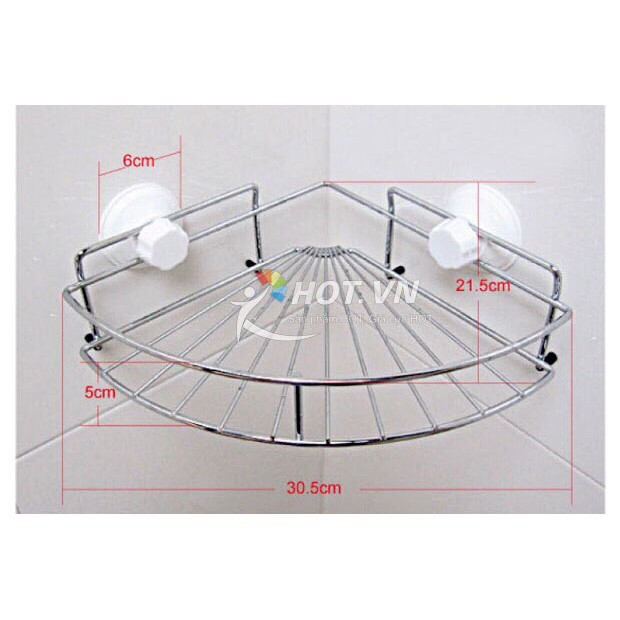 Kệ góc inox hút chân không SQ-1932