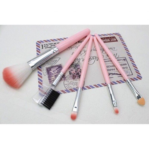 BỘ CỌ TRANG ĐIỂM 5 MÓN MÀU HỒNG