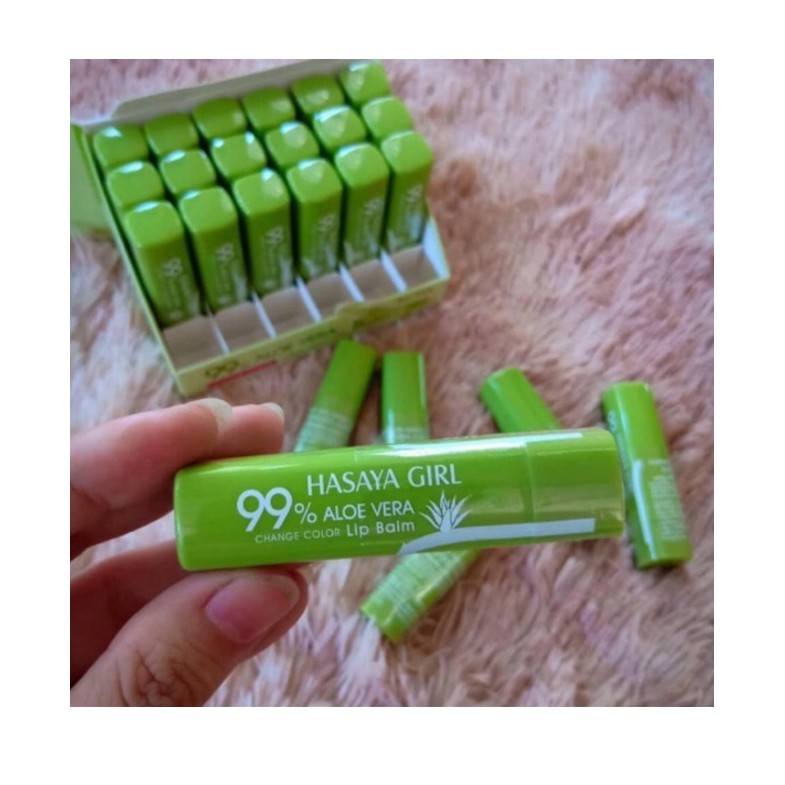 Son dưỡng môi nha đam lô hội Hasaya Girl Aloe Vera 99%