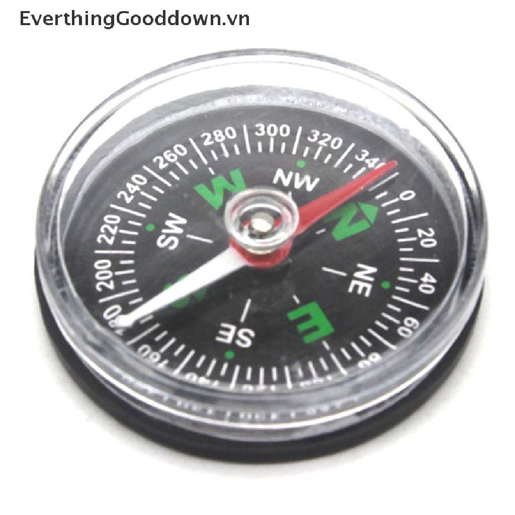 Everthingoodingooddown La Bàn Mini Thiết Kế Nút Bấm Sinh Tồn Chính Xác