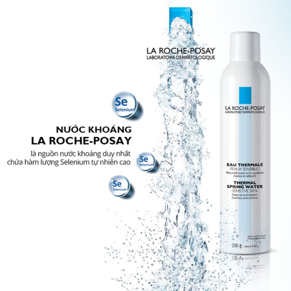 HSD 2023 Nước khoáng giúp làm dịu & bảo vệ da La Roche-Posay Thermal Spring Water 300ml