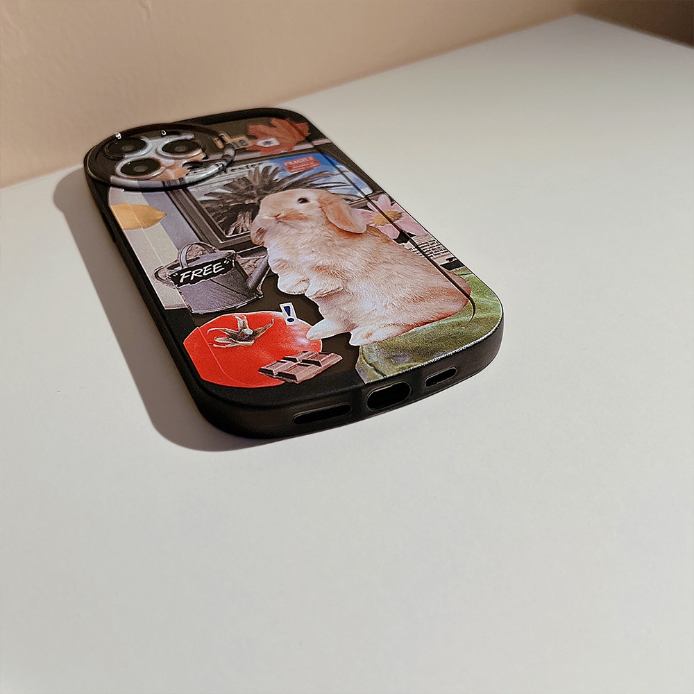 Ốp Điện Thoại TPU Silicone Hình Thỏ Đáng Yêu Cho iPhone 11 pro max X Xr Xs 7 8 14 Plus Se 2020 12 pro max 13