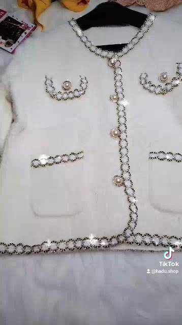 Hàng Sẵn_ Áo khoác len lông cừu kiểu Pháp trẻ trung thanh lịch Hadu shop | BigBuy360 - bigbuy360.vn