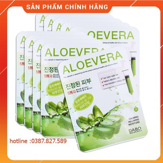 Mặt nạ trắng da Dabo Hàn Quốc lô hội gói 10 miếng 23ml