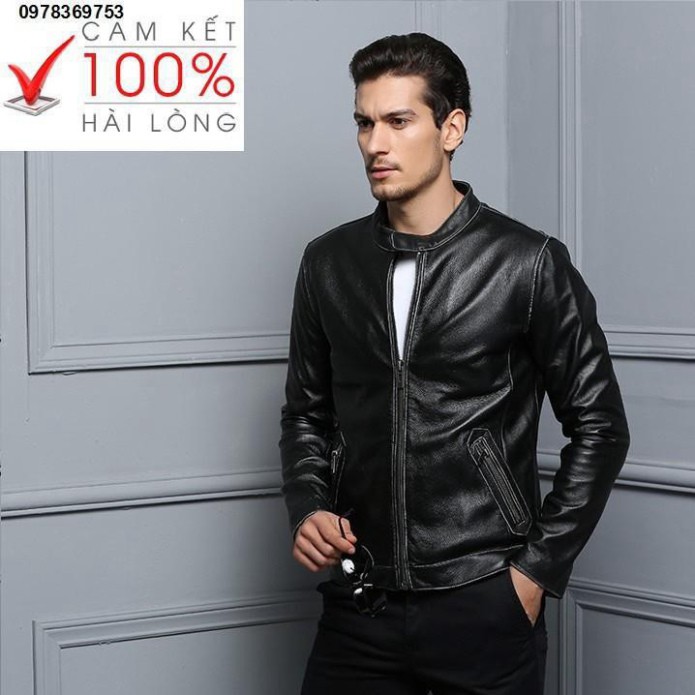 Áo Da nam Cao Cấp_Lót Lông Tặng Kèm Nước Hoa