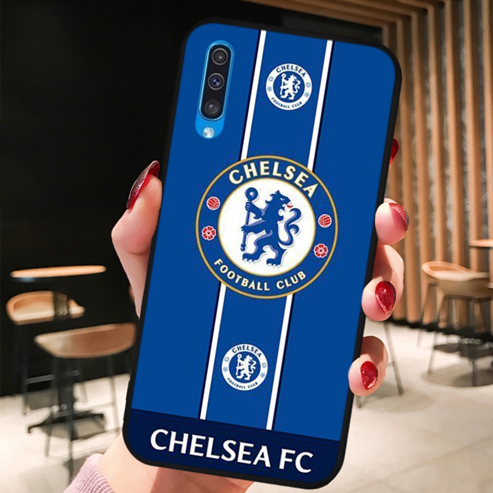 Ốp điện thoại silicon in hình câu lạc bộ bóng đá Chelsea cho Samsung A10 A20 A30 A40 A50 A10s A20s A20e A30s A40s A50s