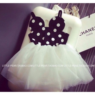 Đầm Mickey chấm bi xoè cho bé gái