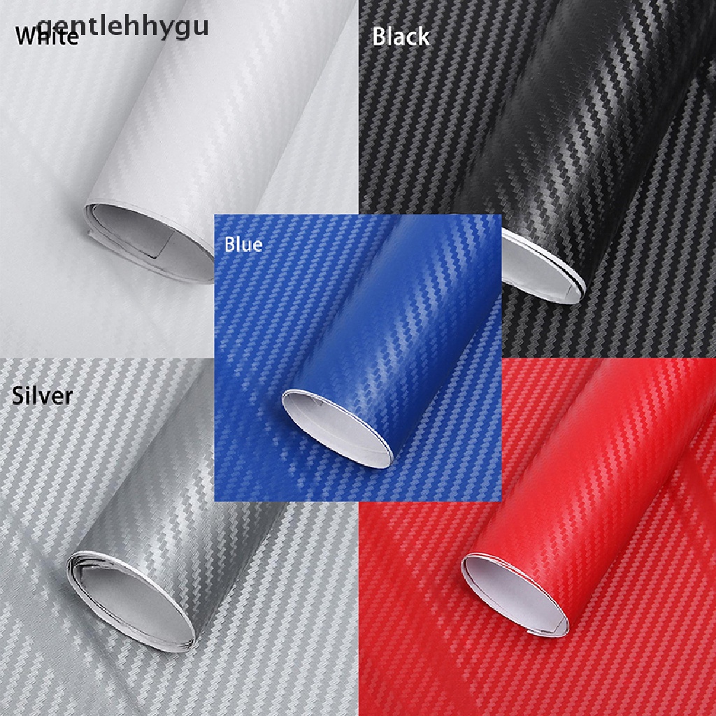 3D Carbon Fiber Vinyl Car Wrap Sheet Roll Film Sticker Decal 127x30cm .