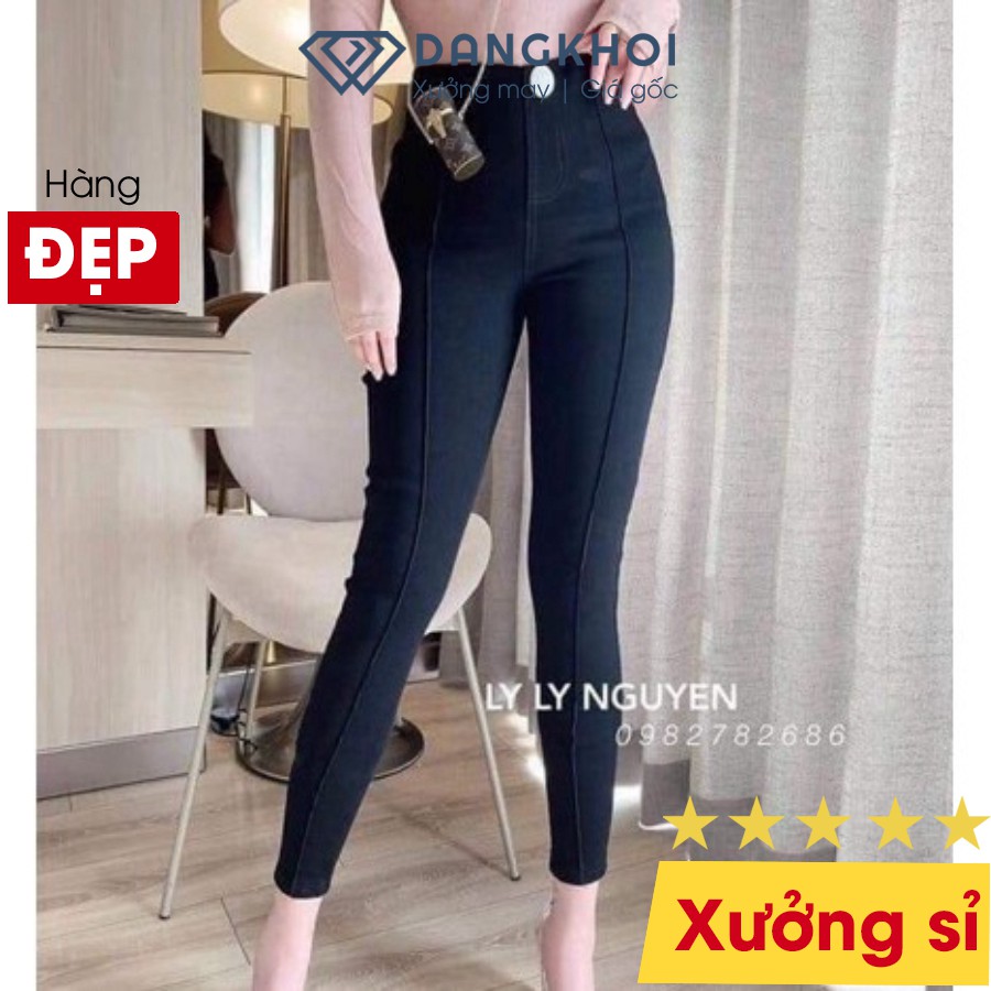 [ Mã FAMAYWA giảm 10K đơn 50K] Quần Bò Nữ ❤️Freeship❤️ Quần Jean Nữ Skinny Dáng Ôm Co Giãn Tôn Dáng Gân Trước J877