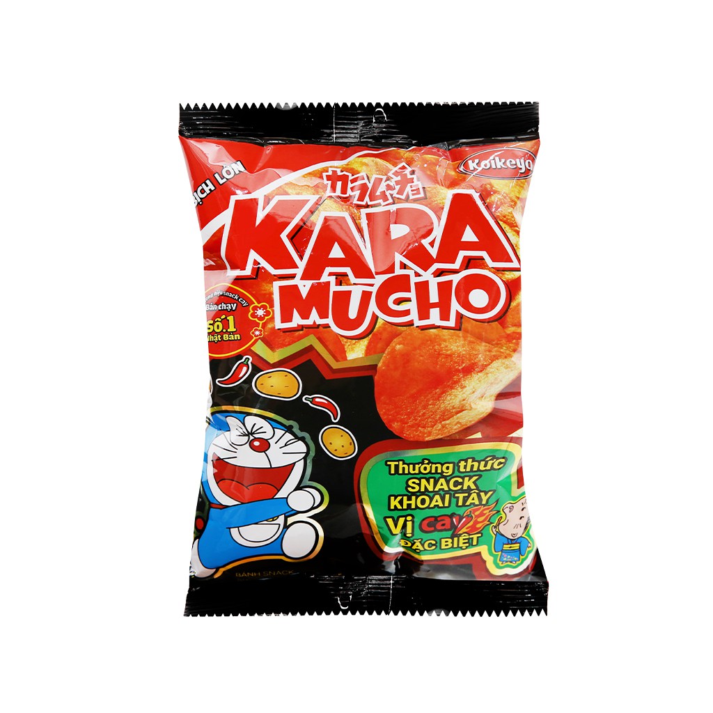 Snack khoai tây vị cay đặc biệt Karamucho gói 44g