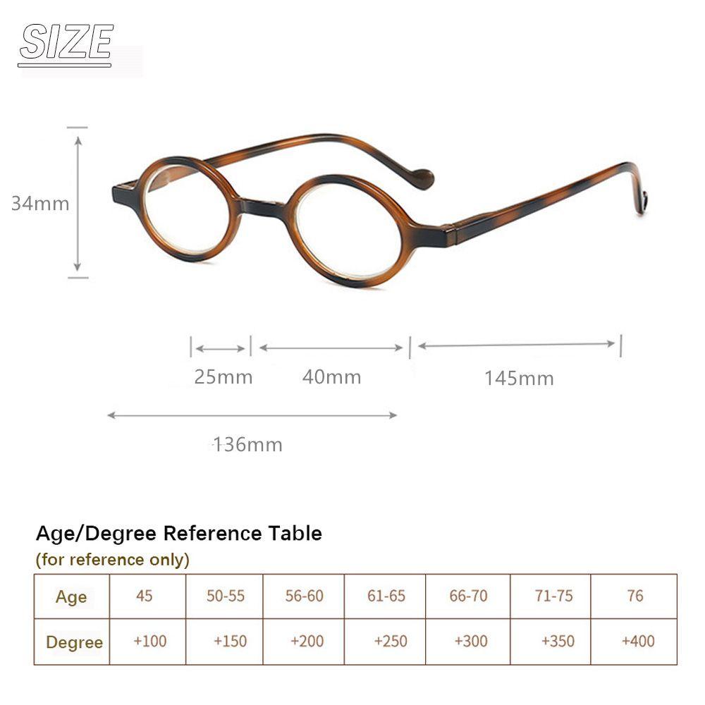 Kính Đọc Sách Gọng Tròn Siêu Nhẹ + 1.0 ~ + 4.0 PC