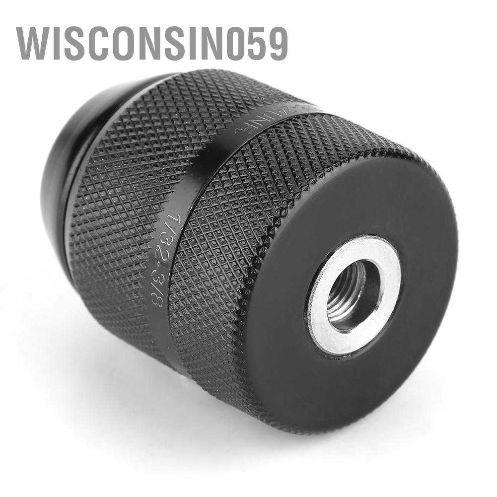 Wisconsin059 3/8 &quot;Chủ đề 0 8mm ‑ 10mm Chuck khoan kim loại không cần chìa khóa cho Máy điện cầm tay