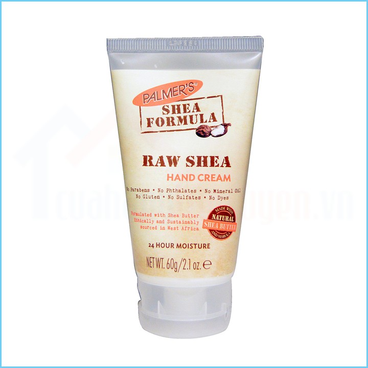 [ CHĂM SÓC DA TAY CHÍNH HÃNG MỸ] Kem Dưỡng Da Tay Giữ Ẩm Bơ Hạt Mỡ Palmer’s Raw Shea Hand Cream Tuýp 60Gr