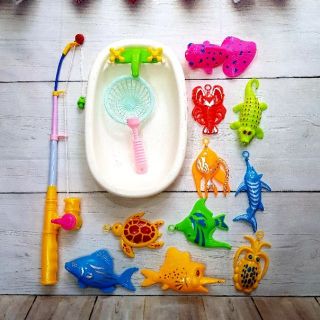 BỘ ĐỒ CHƠI CÂU CÁ CÓ CHẬU