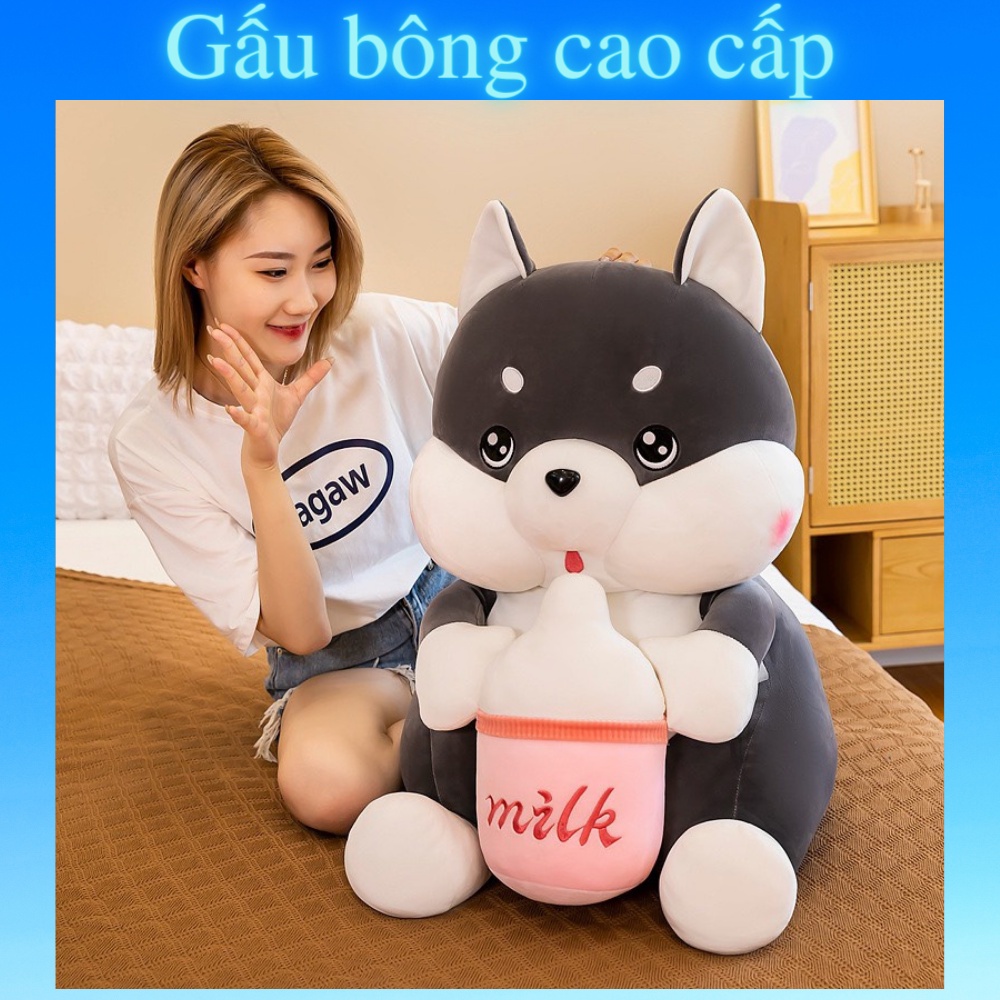 Gấu bông to hình Sóc đeo túi 🛡Hàng Cao Cấp🛡, gối ôm hình thú nhồi bông Sóc đeo túi siêu cute