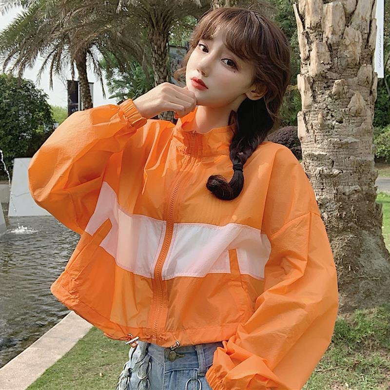 Jiashucheng Áo Khoác Chống Nắng Mùa Hè Phiên Bản Hàn Quốc Cá Tính Ôm Dáng Cho Nữ