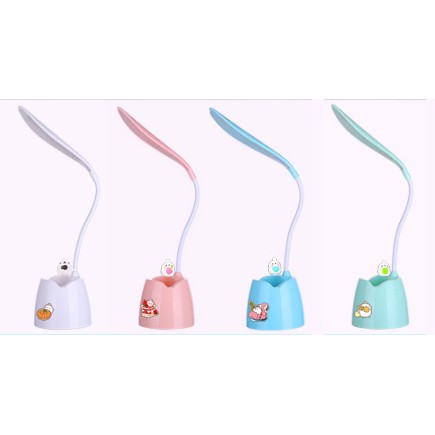Đèn bàn Led molang DBL23 cute kèm ống cắm bút  ( có thể đỡ điện thoại ) hoạt hình dễ thương idol thần tượng