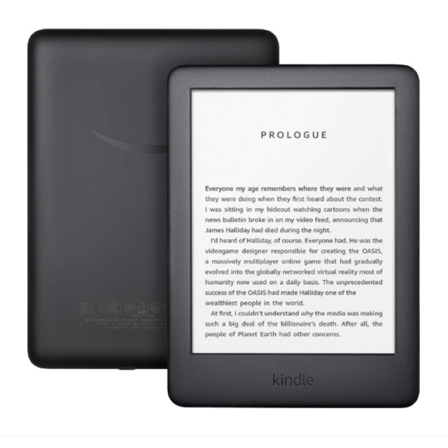 Máy đọc sách Kindle Basic 2019 10th - All new kindle 2019 có đèn nền, màn hình E-ink 6’’, nghe Audible, 8GB