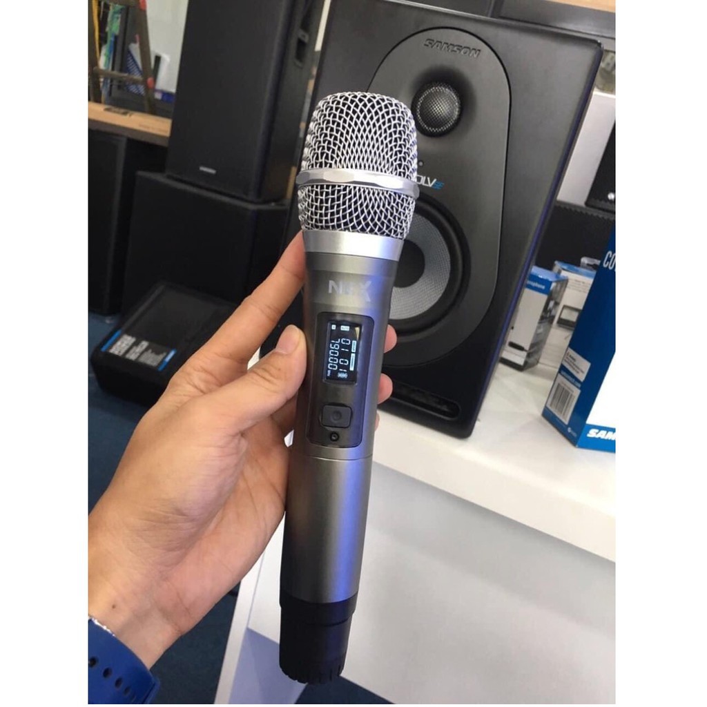 Micro không dây NEX M10 hát karaoke nhẹ mic chống hú tốt nhất - hàng chính hãng .