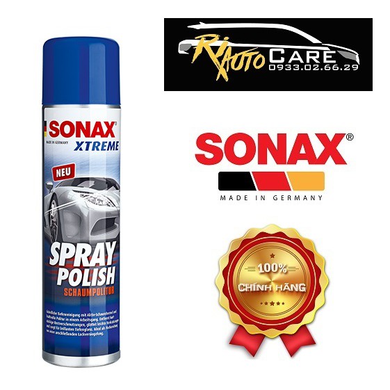 Đánh bóng sơn xe dạng bọt Sonax Xtreme Spray Polish 241300-320ml