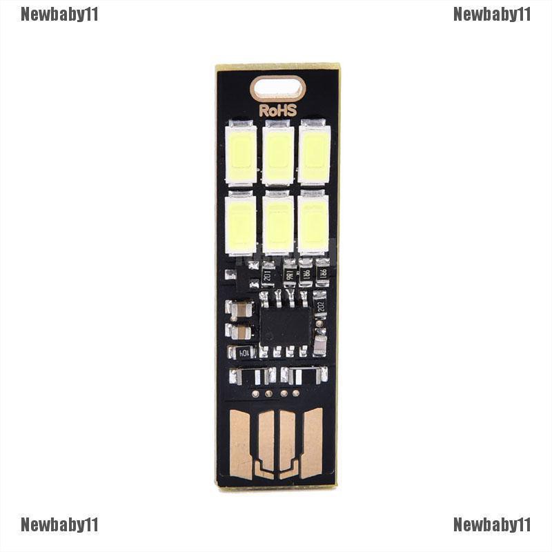 1 Bộ Nguồn usb mini 6 Bóng Đèn led Cảm Ứng Ấm / Thuần Khiết