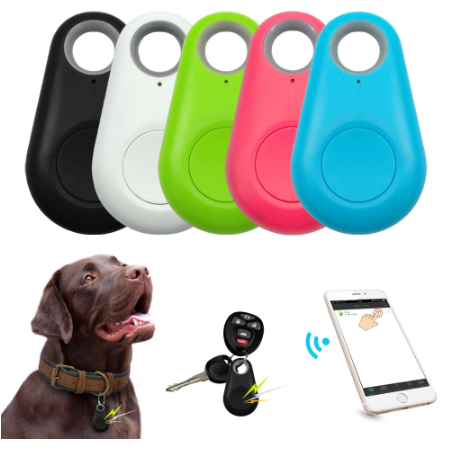 Pet Smart GPS Tracker Mini Anti-Lost Waterproof Bluetooth Locator Tracer For Pet Dog Cat Kids Car Wallet Key Collar Phụ kiện