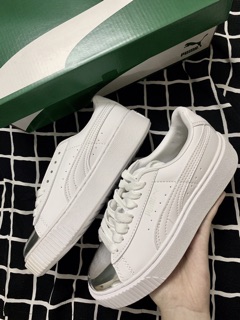 (Ảnh thật + Video) Giày Puma mũi bạc