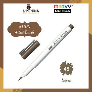 Bút brush viết calligraphy Marvy Artist Brush 1100 - Màu nâu (Sepia - 45)