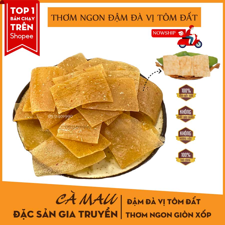 Bánh phồng tôm ngon |Bánh phồng tôm Năm Căn| Đặc sản Cà Mau |GÓI 5KG|KHÔNG NGON HOÀN TIỀN| 30% TÔM ĐẤT TƯƠI