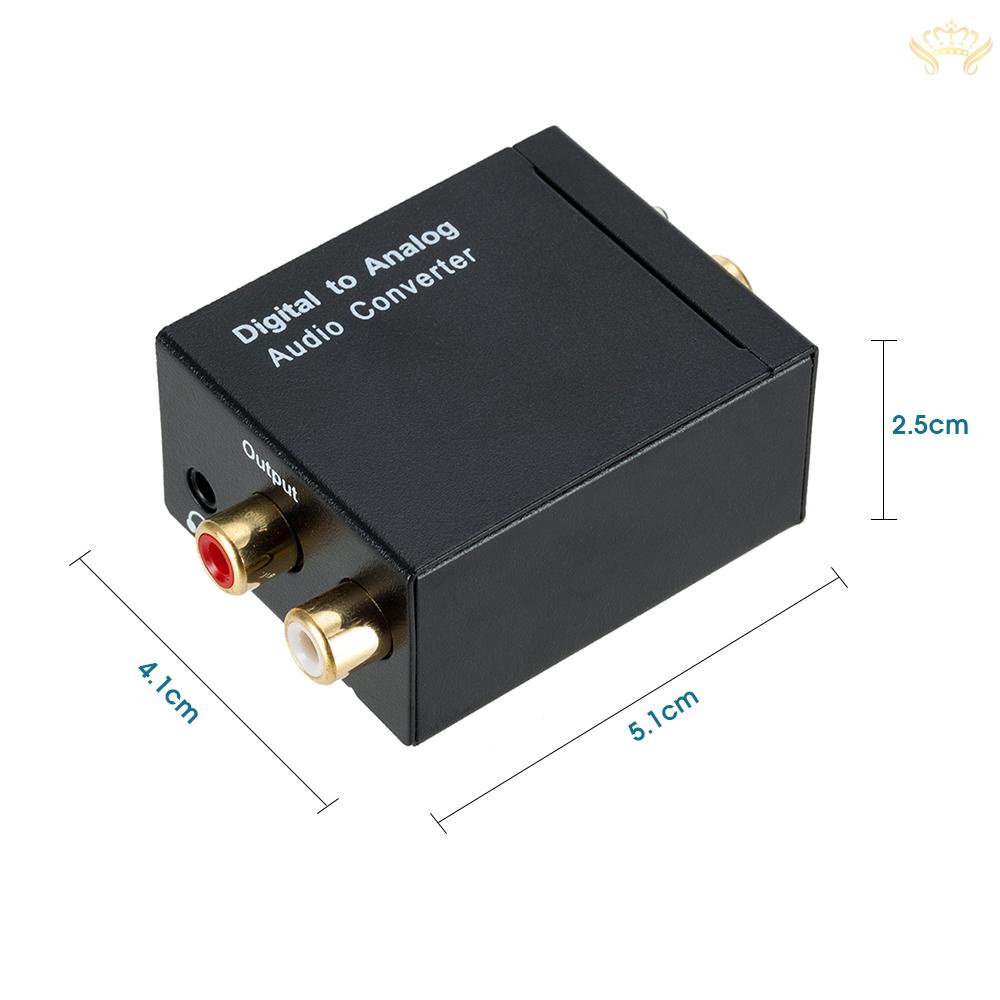 New  3.5mm Digital to Analog Audio Converter Optical Fiber Coaxial Signal to Analog Audio Adapter