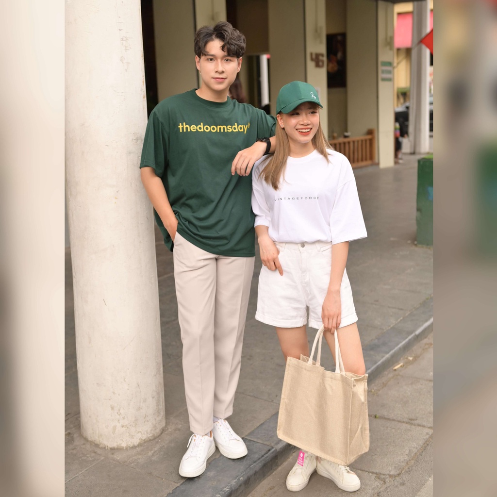 Quần âu nam basic hàn quốc dáng baggy suông kem , đen vải dày dặn co giãn tốt thương hiệu VIZ
